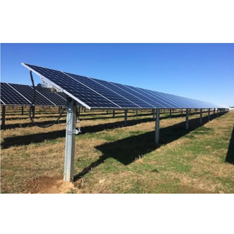 2mW năng lượng mặt trời PV Hệ thống theo dõi phần đơn trục năng lượng mặt trời Tracker năng lượng mặt trời bảng điều khiển xoay gắn hệ thống theo dõi