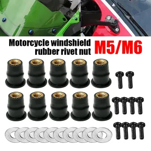 ファスナーファクトリーM3M4 M5 M6M8ネジ付きインサート拡張真ちゅう製ラバーリベットナット - Product Image 5