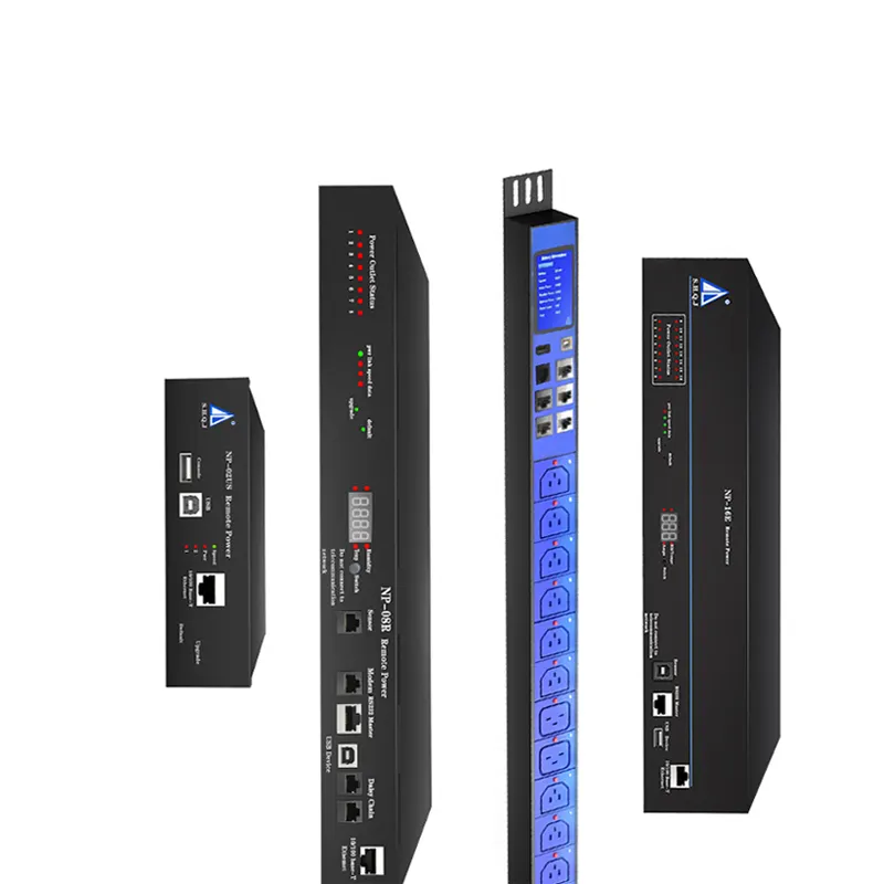 NP-02E Thông Minh Metered Rack Pdu Đơn Vị Nhôm Chuyển Đổi PDU