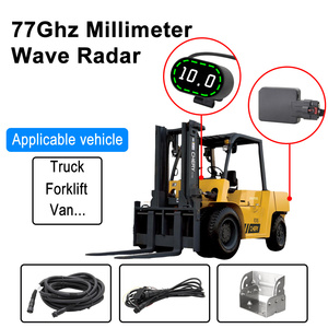 77GHz BSD IP69K Asistencia de conducción segura para el coche Sistema de detección de punto ciego Pantalla LED Zumbador Advertencia Radar de onda milimétrica - Product Image 5