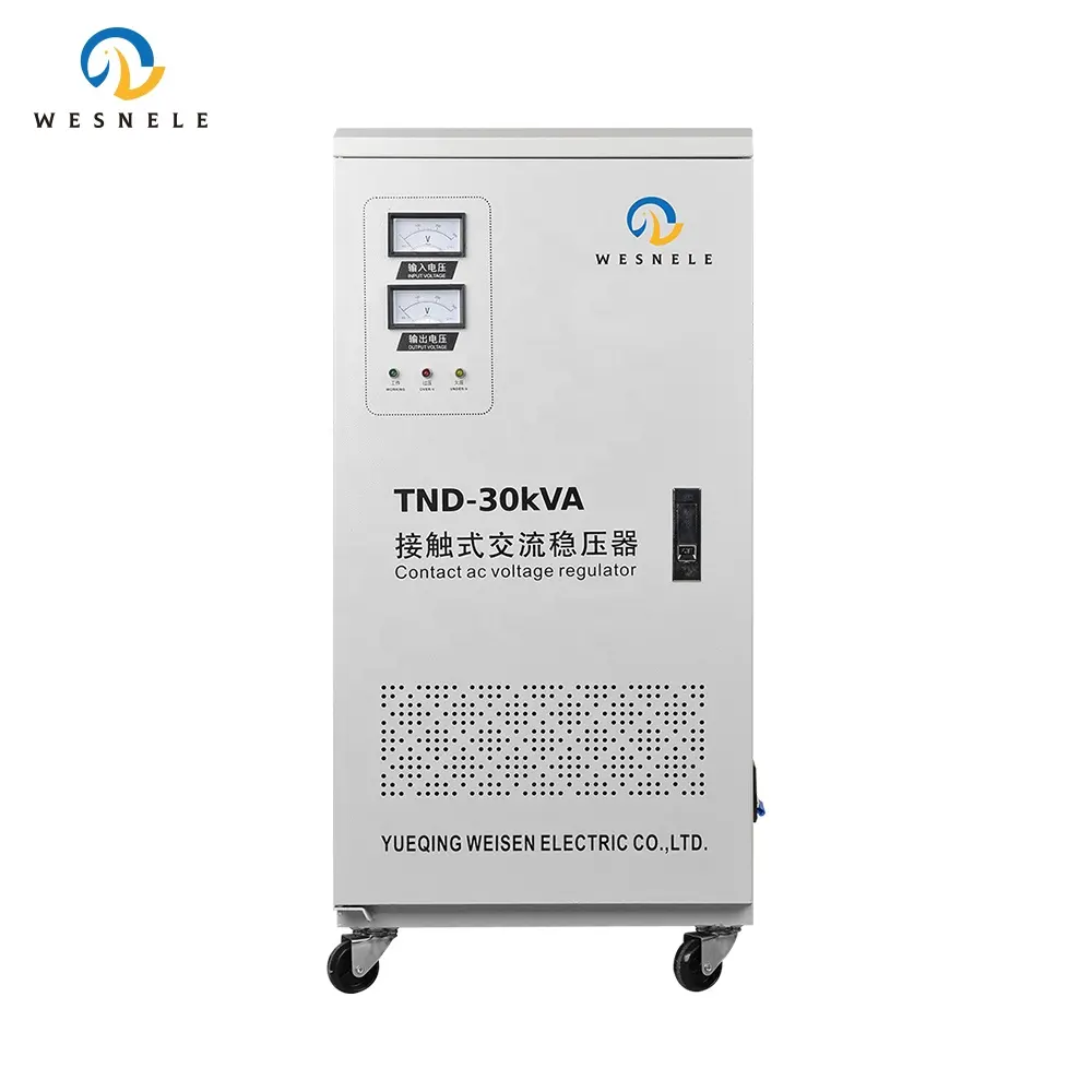 Regulador de Tensão CA Automático Monofásico TND-30kVA por Yueqing Weisen para Uso SVC