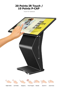 43 дюймов внутренняя реклама Digital Signage киоск сенсорный запрос интерактивный ЖК-Дисплей Инфракрасный сенсорный запрос киоск вывеска - Product Image 3