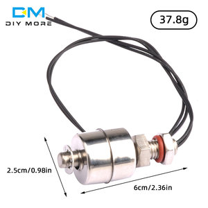 Interruptor de flotación de acero inoxidable, Sensor de nivel de agua líquida, tipo Vertical, para piscina, Can, 45mm, sensores de flujo de tanque - Product Image 6