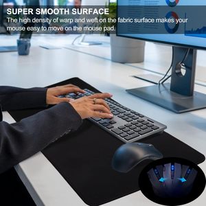 A basso prezzo grande tappetino per mouse bianco stampato personalizzato all'ingrosso esteso per gaming computer mouse pad da gioco nero con bordi cuciti - Product Image 5