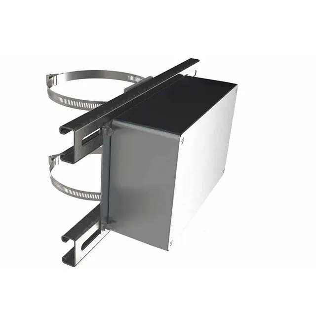 Kotak penutup kustom tiang dipasang luar ruangan kotak sambungan listrik Diecast penutup listrik aluminium dengan engsel
