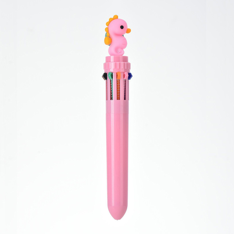 Caballito de mar rosa vibrante