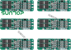 3S 20A BMS 18650 Li-ion lityum pil şarj cihazı modülü BMS koruma levhası PCB 11.1V 12V 12.6V modülü üzerinde deşarj/aşırı - Product Image 3