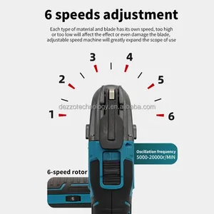 Quick Release <strong>Oscillating</strong> 18V <strong>Tool</strong> Brushless <strong>Multi</strong> <strong>Functional</strong> <strong>Tool</strong> Renovator Electric Trimmer Compatible for MK Battery - Product Image 6
