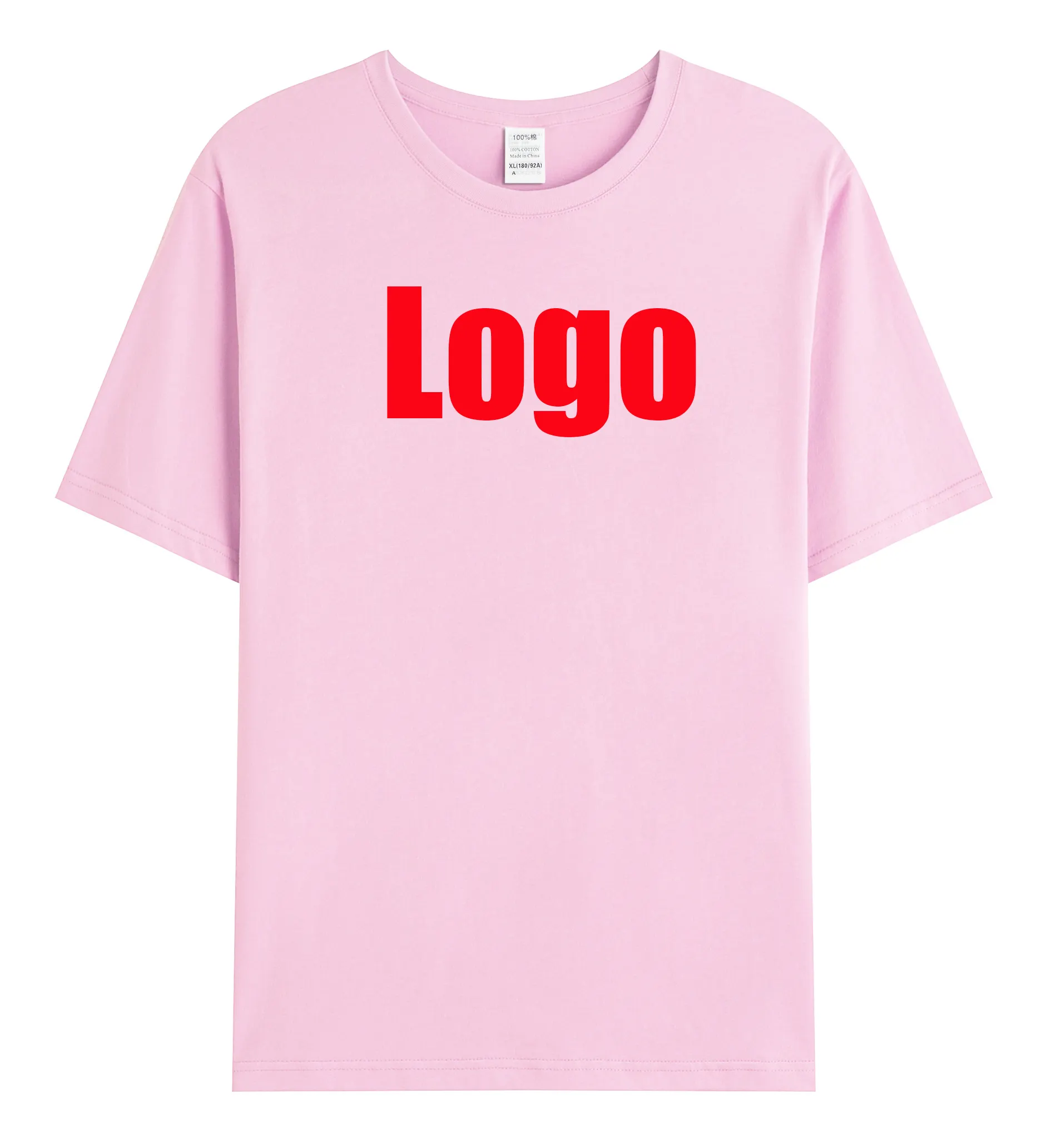 100% algodón logotipo impreso en blanco liso de gran tamaño algodón gráfico unificado peso pesado camiseta personalizada para hombres