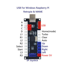 New Perfect <strong>USB</strong> PC Joystick PCB Board <strong>USB</strong> Game Control Board <strong>USB</strong> Fighter <strong>Controllers</strong> to JAMMA MAME