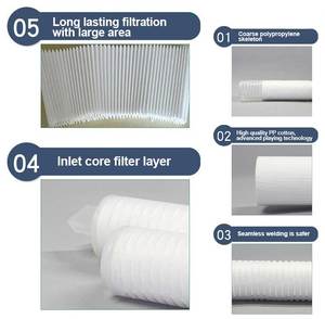 ตัวกรองเมมเบรนแบบจีบสำหรับสระว่ายน้ำและระบบกรองน้ำดื่ม - Product Image 5