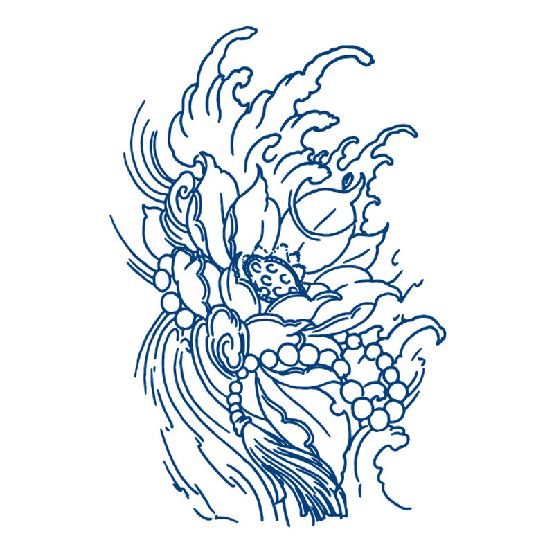 Floral Wave Pattern