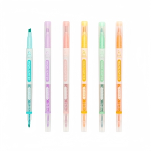 Resaltador de doble cabezal Los colores apilables se pueden pintar con un resaltador Kawaii que cambia de color - Product Image 1