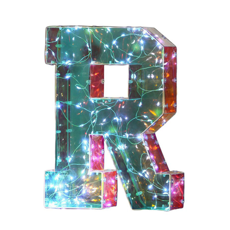 Lettre irisée R