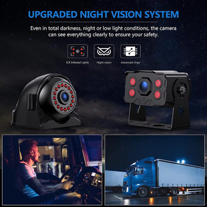 10.36 polegadas 4 canais Split Screen Car MP4 DVR Recorder Monitor com AHD Front Rear Backup <span class=keywords><strong>Camera</strong></span> para caminhão/ônibus/reboque/RVs