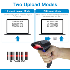 Netum radll Độ phân giải cao Wifi không dây 1D 2D Máy Quét Mã Vạch POS hệ thống siêu thị hàng tồn kho USB COM 200 quét/thứ hai kho - Product Image 5