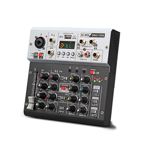 Profissional 5 canais DJ <span class=keywords><strong>Audio</strong></span> <span class=keywords><strong>Interface</strong></span> Mixing Console Live Studio Recording <span class=keywords><strong>Audio</strong></span> Sound Card