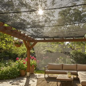 100% ตาข่ายผ้ากันแดด <span class=keywords><strong>HDPE</strong></span> ตาข่ายคลุมร่มเงาผู้ผลิตในจีนตาข่ายคลุมหลังคาทนทานใช้ในสวนเรือนกระจกเพื่อการเกษตร - Product Image 3