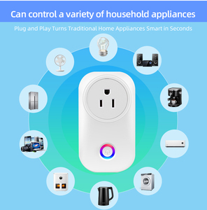 Glomarket Tuya akıllı yaşam App kontrol ev kullanımı akıllı soket abd standart akıllı fiş Wifi soket - Product Image 6