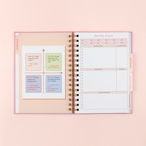 Venta al por mayor de fábrica 2025 2026 planificador en espiral diario con paquete de caja Agenda semanal diario cuaderno de hojas sueltas - Product Image 6