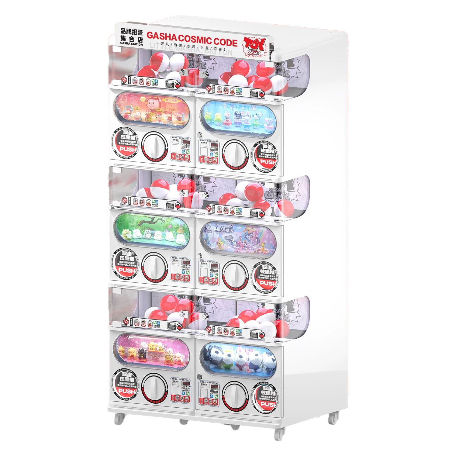 Machine à capsules à 6 compartiments