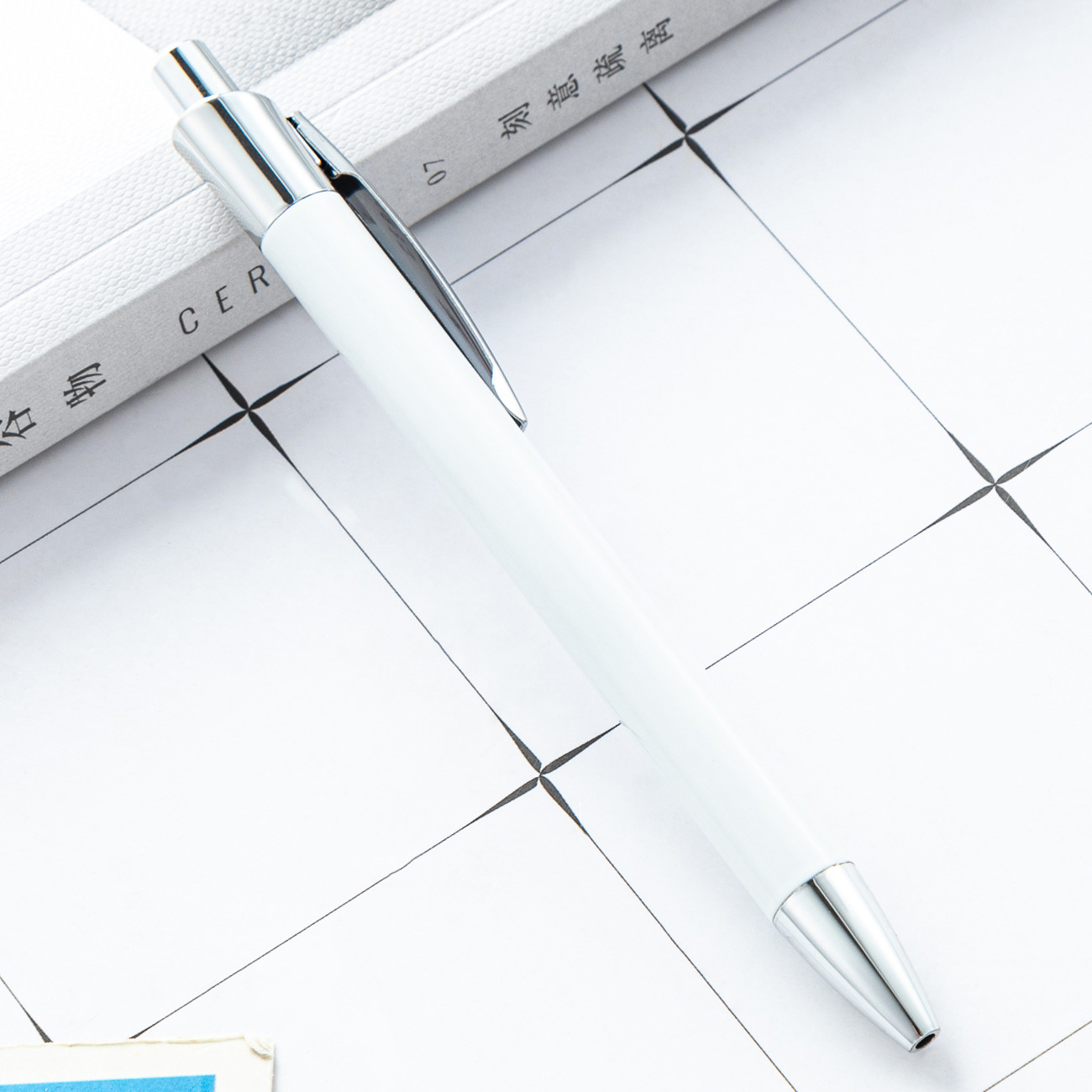 White (silver accessories)