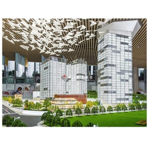 1/200 <strong>3d</strong> Miniature Residential and Commercial With Light Effect <strong>Architectural</strong> Scale Model - Product Image 1