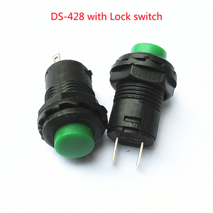 DS-428/427ロック付きまたはセルフリセットスイッチなしの丸型ボタンスイッチ