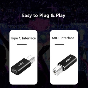 Adattatore da USB tipo C femmina a USB B maschio per convertitore stampante Scanner adattatore di trasferimento dati USB C per tastiera Controller MIDI
