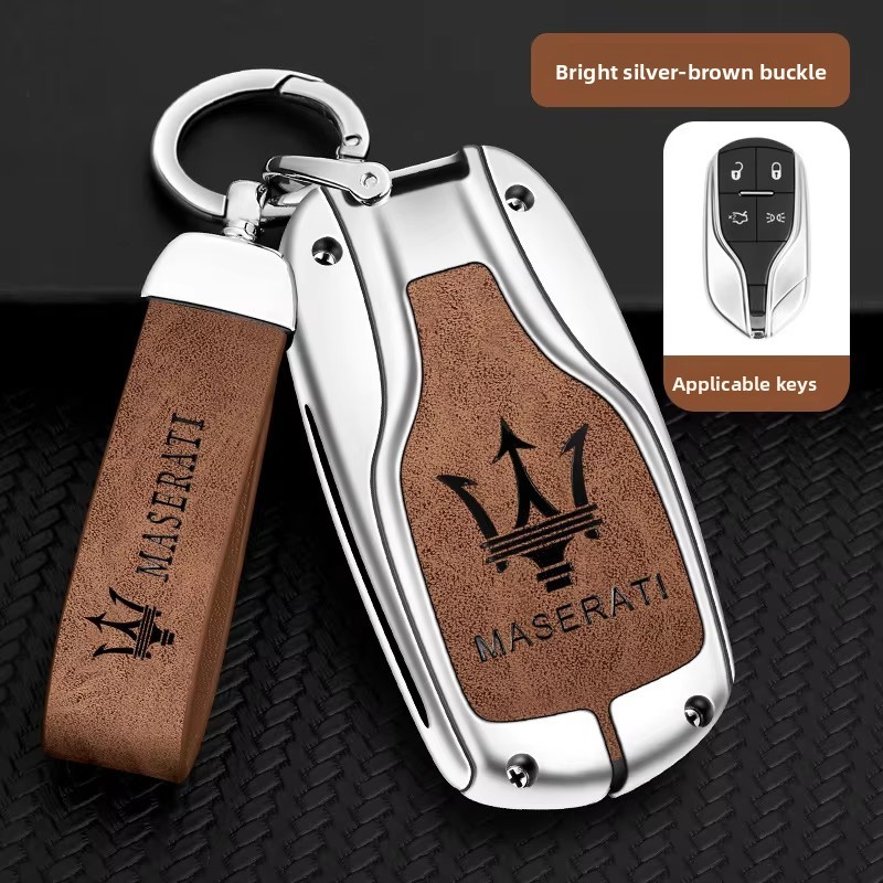 Silver light buckle brown