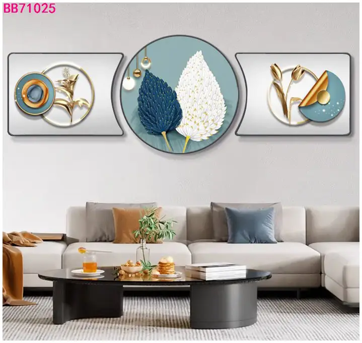 Decoración de lujo para el hogar, pinturas abstractas modernas, efecto 3D, pintura de porcelana de cristal, paisaje de animales, póster de arte de pared