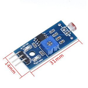 Modulo sensore fotosensibile LDR 5MM modulo sensore resistore dipendente dalla luce modulo sensore digitale rilevamento luce LM393 4 pin - Product Image 5