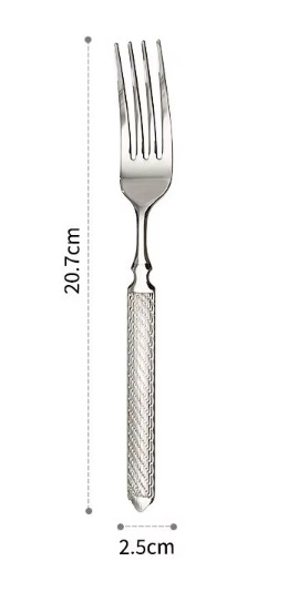 Fourchette à dîner en argent