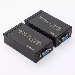Hot Sale 300M VGA Extender to <strong>UTP</strong> Transmitter Sender Over Cat5/6 RJ45 Cable VGA Extender up to 300m with 3.5mm Audio Jack <strong>Input</strong> - Product Image 2