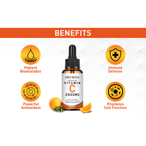 OEM ODM <strong>VIT</strong> C Liquid Drops for Adults Immune System &amp; Antioxidant Support High Absorption Vitamin C Drops - Product Image 5