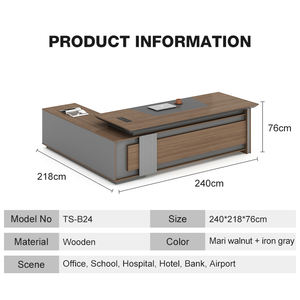 Meja Komputer Kayu Desain Modern Mewah untuk Rapat Penting, Kerja, dan Kantor Eksekutif - Product Image 2