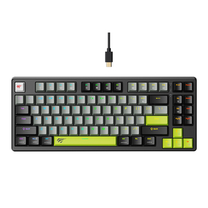 Havit KB904L Portable Wired <strong>Mini</strong> <strong>Keyboard</strong> <strong>with</strong> Hot-Swappable Switch Anti-Fall for Desktop English Language - Product Image 1