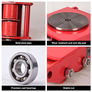 Özel 6 Ton 12T 15T 24T 30T makine hareketli rulo 4 tekerlekli taşıma ile Skids kargo arabası - Product Image 6