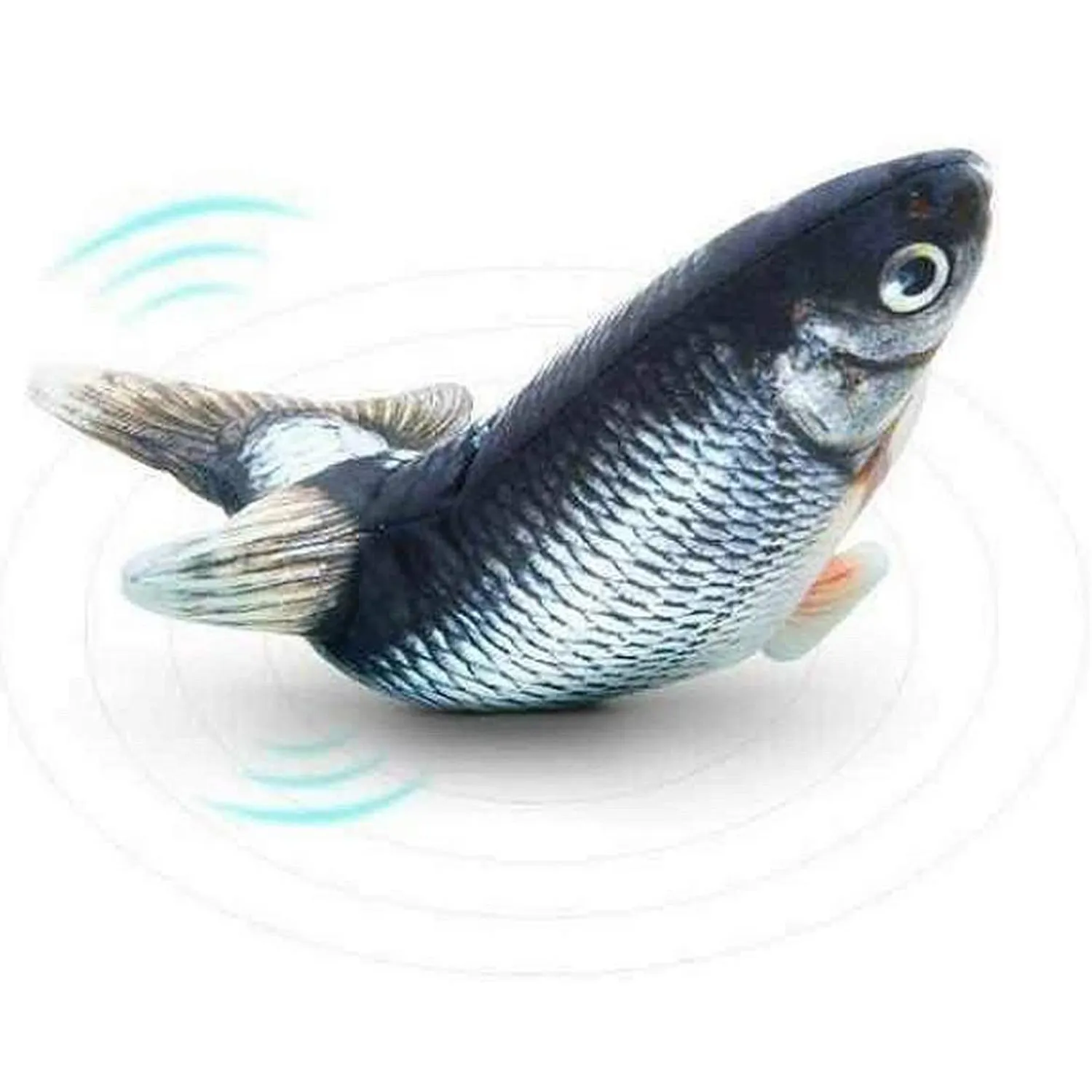 Электрическая движущаяся рыба плюшевая кукла имитация рыбы интерактивные игрушки