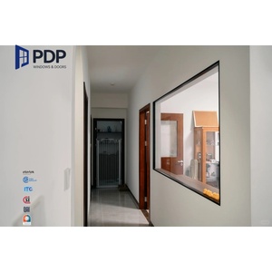 PDP Customized Fixed Aluminum <strong>Windows</strong> With Arch Transom for Bathroom - Product Image 2