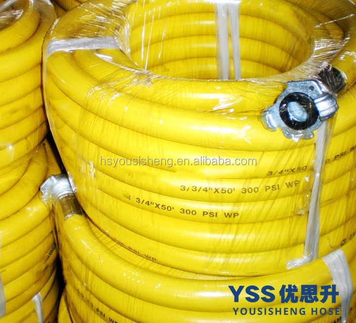 YSS selang udara karet tekanan rendah, selang gas karet dengan fitting untuk pasar Inggris