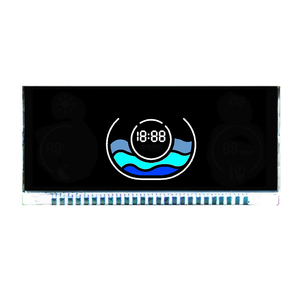 Custom VA 7 display lcd segmento Bianco Sul display LCD Nero con Pin di connessione - Product Image 4