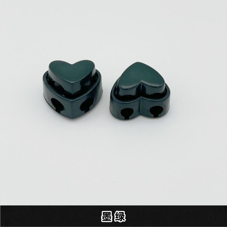 Dark green - 17#width about 2cm - heart-shaped