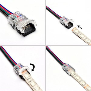 COYOLED 8 мм Светодиодные полосы света разъем 2 Pin RGB полосы световое соединение для всех моделей IP65 Номинальный Материал PC корпус лампы - Product Image 4