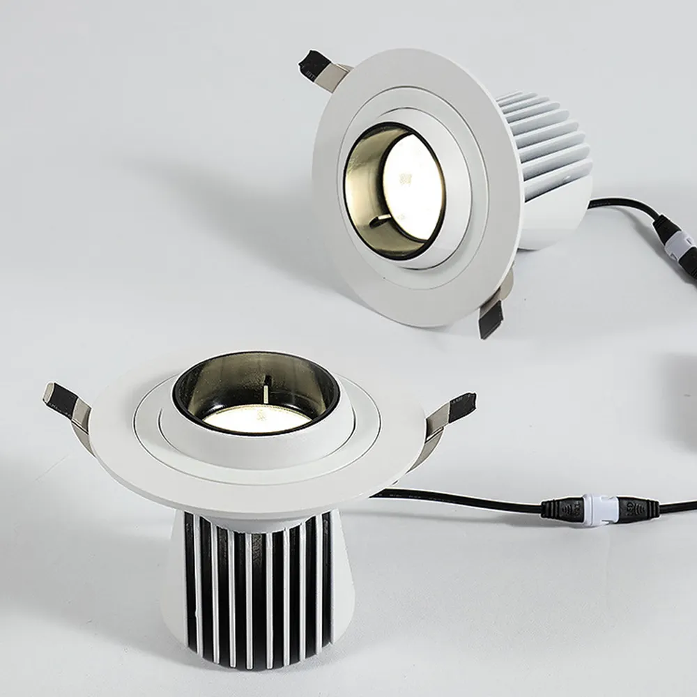 360 degree rotating sky lantern embedded adjustable bull's eye spotlight astigmatism spotlight hotel project downlight