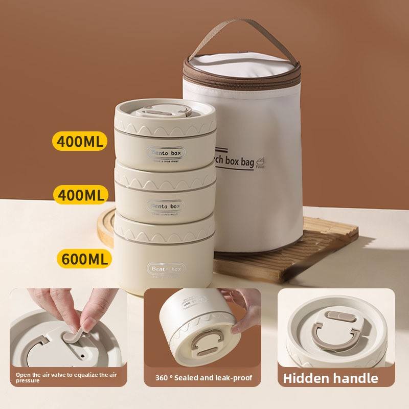 304 Stainless Steel Inner - 3Pcs(2S1L) + Bag