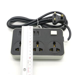 Enchufe multifuncional de alta calidad para el hogar con USB, enchufe multifunción para el Reino Unido y La UE, orificio múltiple con enchufes de bloque de terminales de interruptor - Product Image 5
