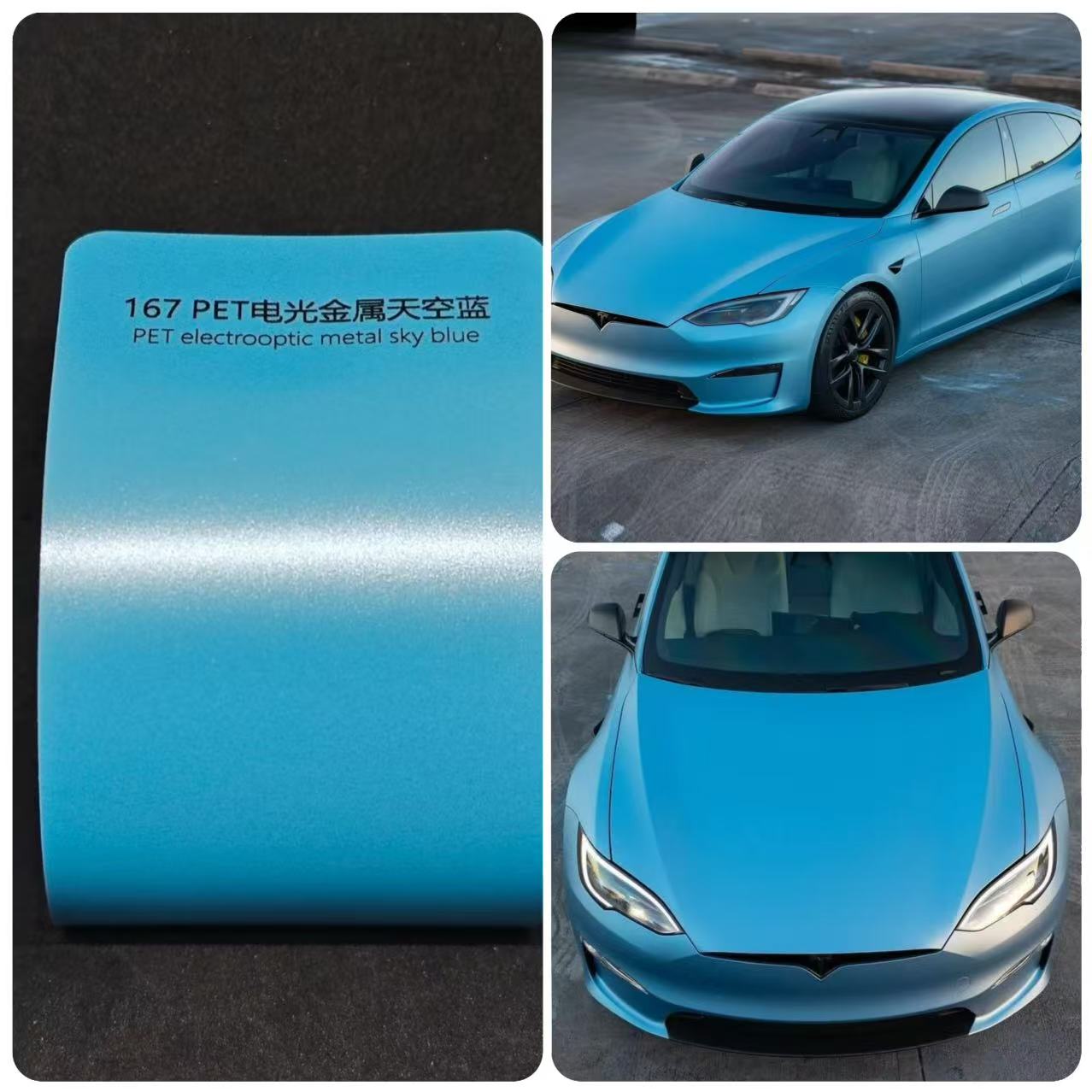 Métal électrique bleu ciel