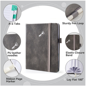 Simple Solid Color <strong>with</strong> Pen Insert <strong>Index</strong> Page Binding <strong>Notebook</strong> Creative Student Address Book Phone Book A6 B6 - Product Image 2