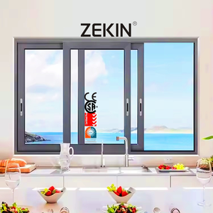 ZEKIN Schiebefenster Niedriger U-Wert Rostschutz Langlebige Konstruktion Aluminium rahmen mit Verbundglas fenster Geschäfts gebäude - Product Image 1